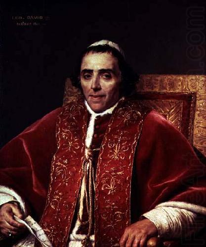 Portrait of Pope Pius VII, Jacques-Louis David